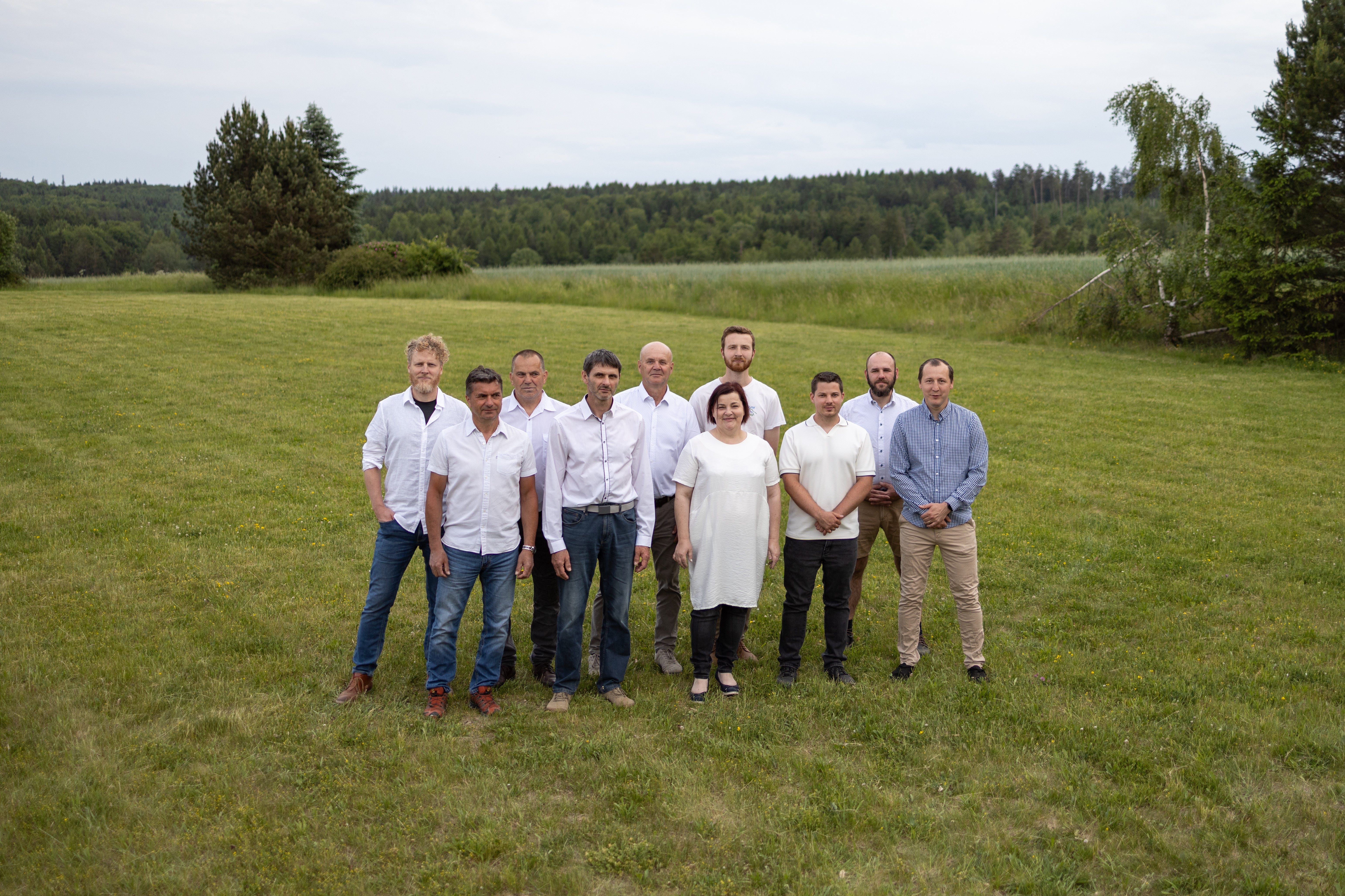 Společná fotografie kandidátů Rudických nestraníků